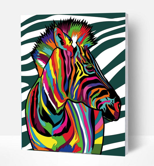 Splat Planet tapyba pagal skaičius, ZEBRAS 30x40 cm