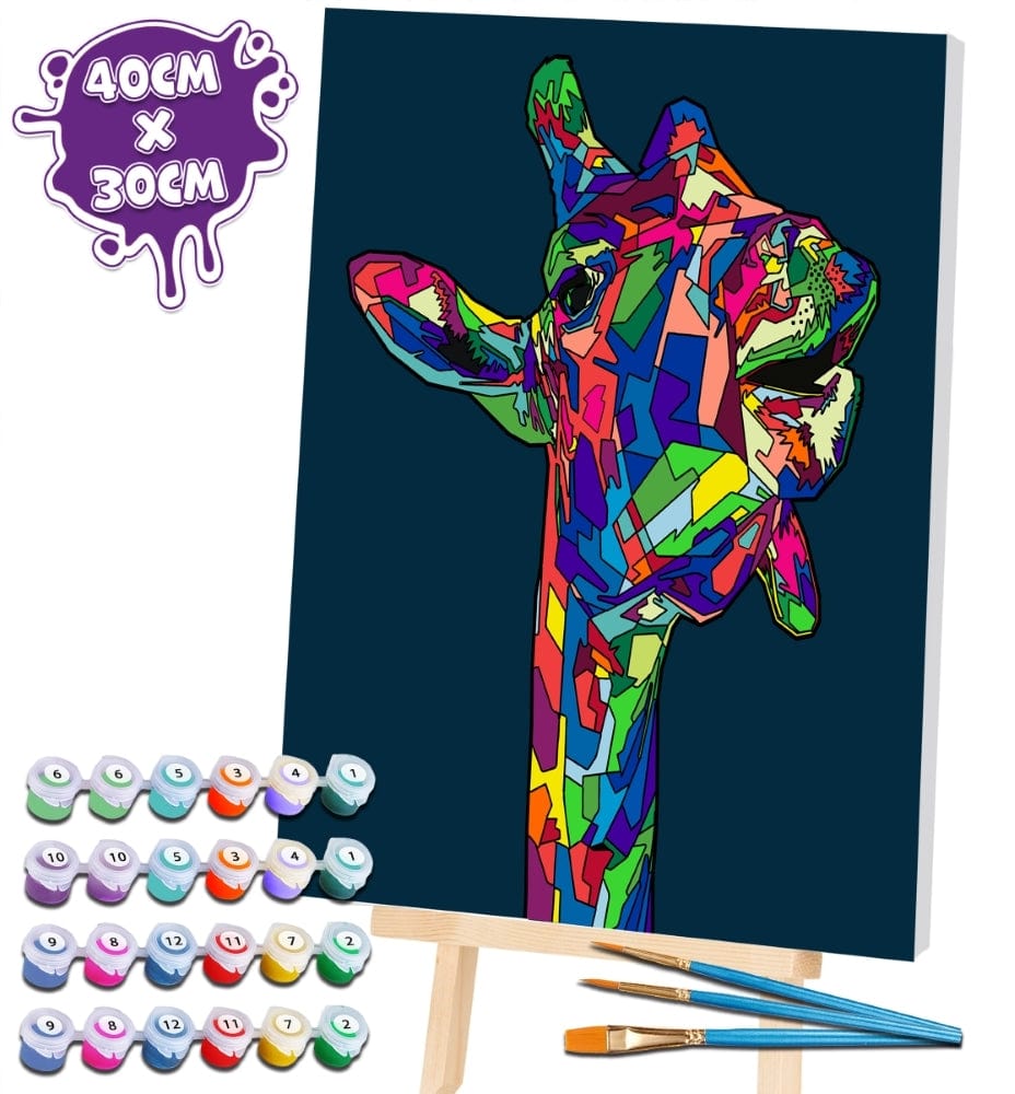 Splat Planet tapyba pagal skaičius, ŽIRAFA 30x40 cm