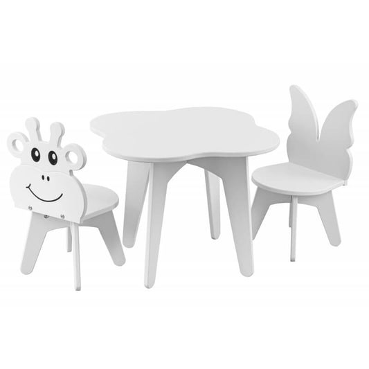 Stalas Debesėlis Su Kėdutėm Beždžionė Ir Drugelis Staliukai Kėdutės