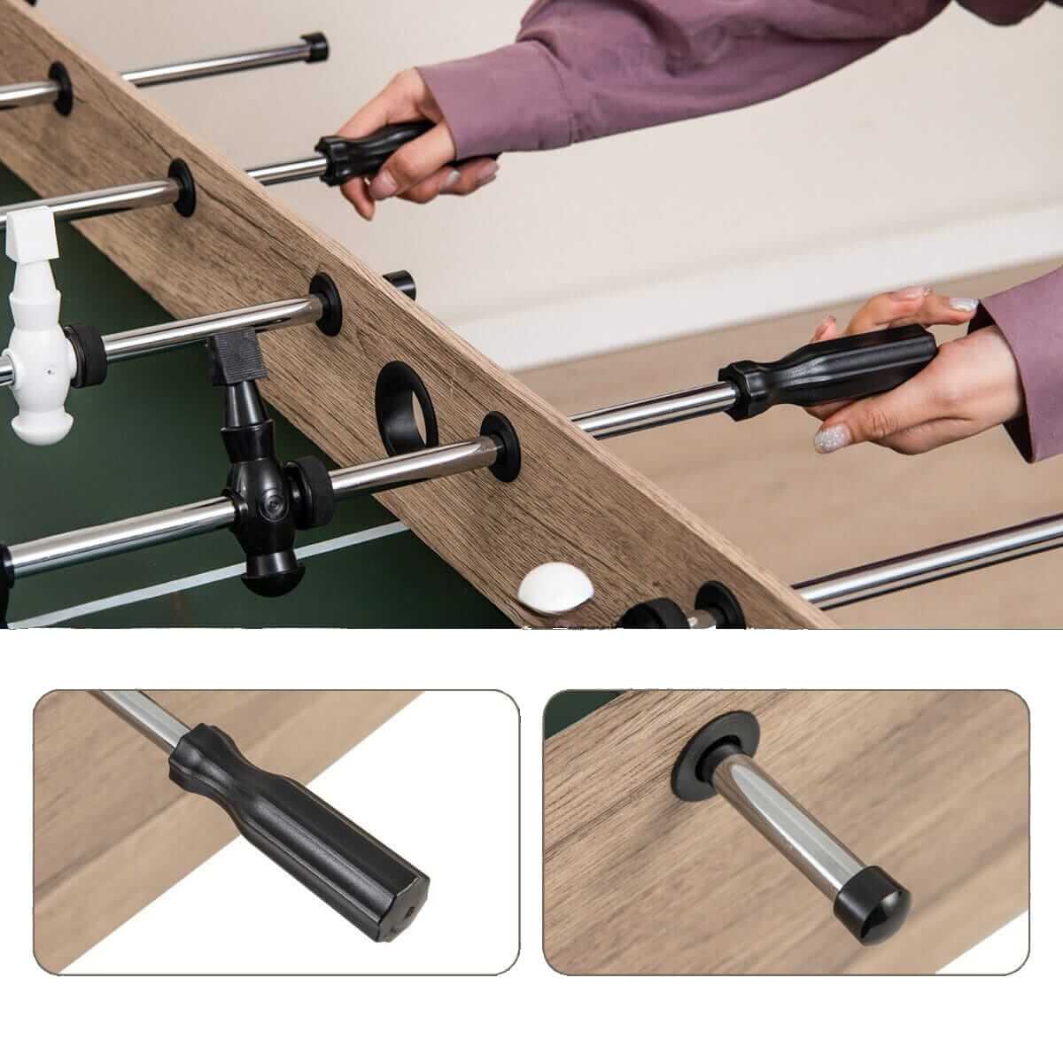 Stalo Futbolas Su Reguliuojamomis Kojelėmis Ir 26 Žaidėjais 138 x 67,5 cm, 3065 Stalo Žaidimai