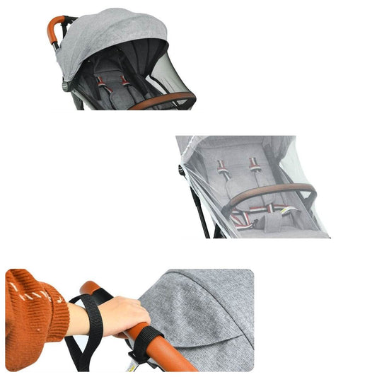 Sulankstomas Vaikiškas Sportinis Vežimėlis Su Priedais, Pilkos Spalvos Vaikiški Vežimėliai