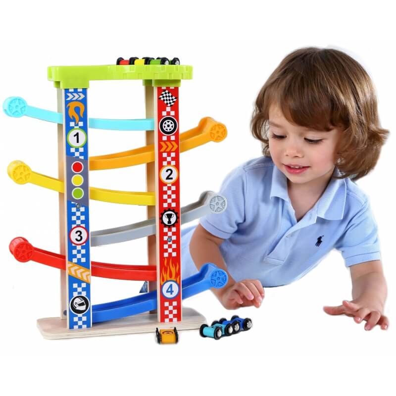 TOOKY TOY Kolorowa Zjeżdżalnia Tor Dla Samochodów Žaislai Vaikams Ir Kūdikiams