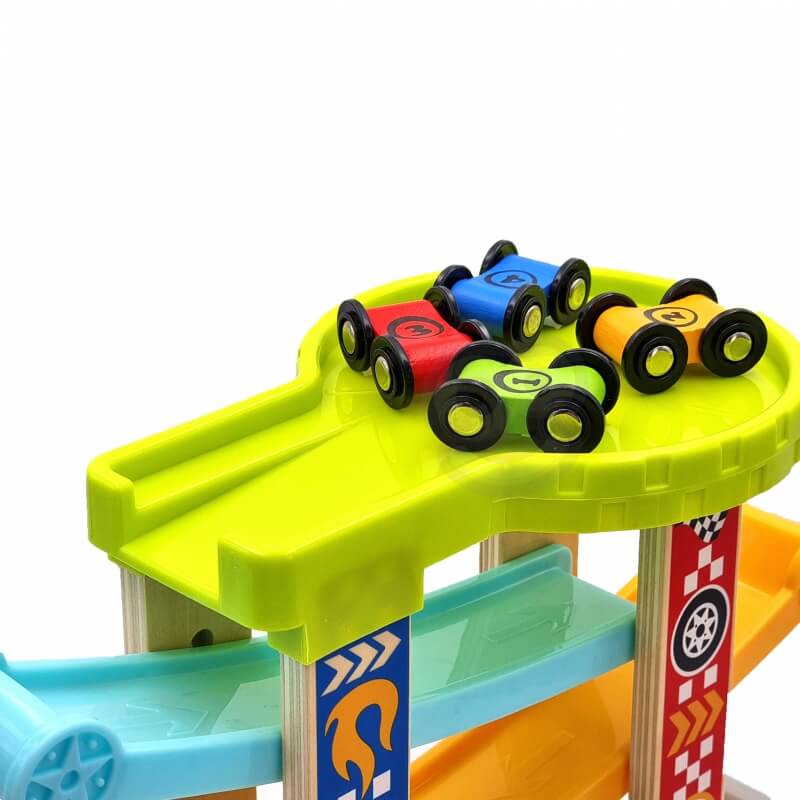 TOOKY TOY Kolorowa Zjeżdżalnia Tor Dla Samochodów Žaislai Vaikams Ir Kūdikiams