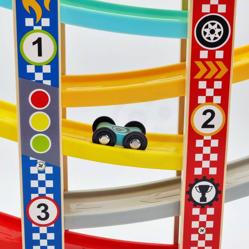 TOOKY TOY Kolorowa Zjeżdżalnia Tor Dla Samochodów Žaislai Vaikams Ir Kūdikiams