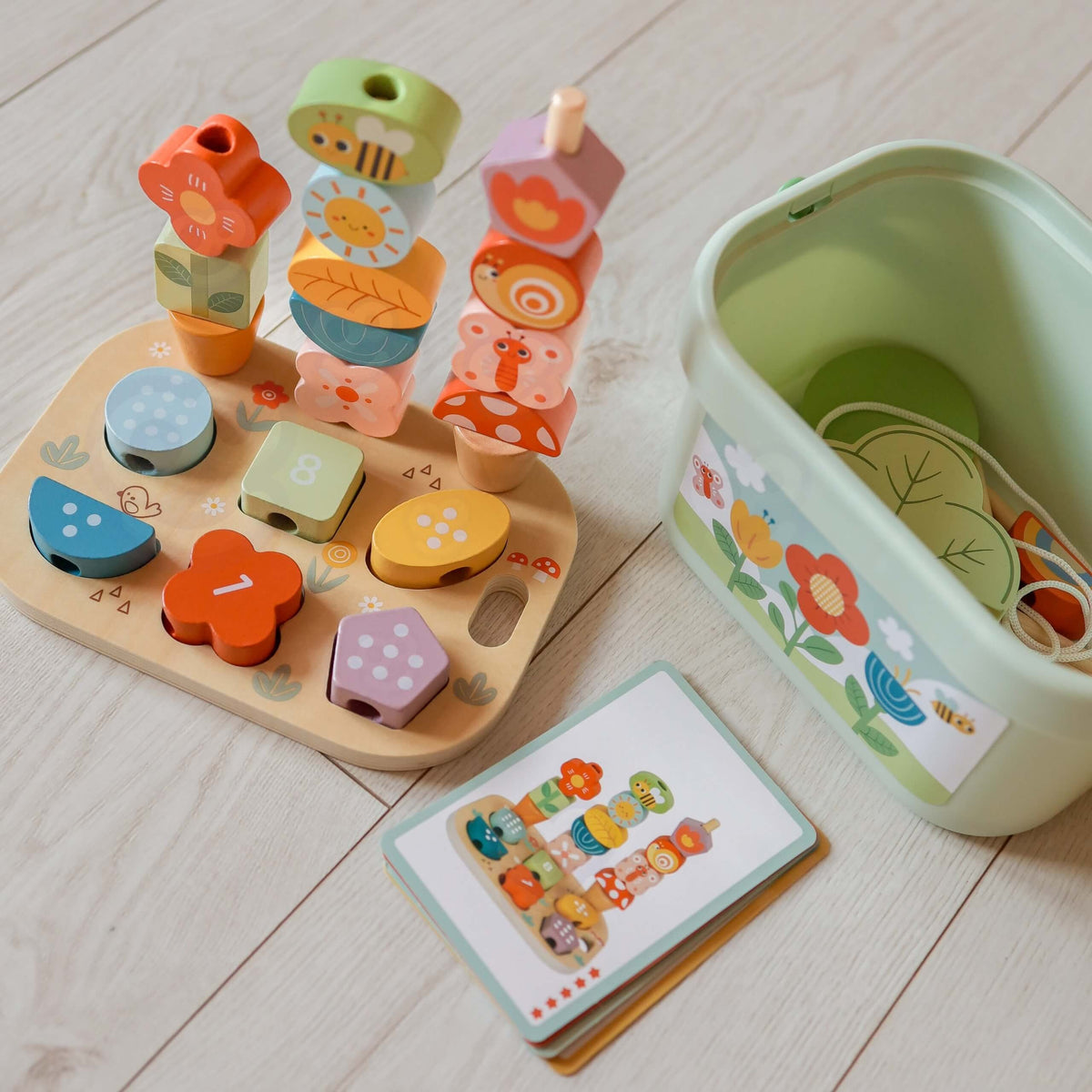 Tooky Toy Montessori dėžutė „Stebuklingas sodas“ 5 viename – prekės nuotrauka 5