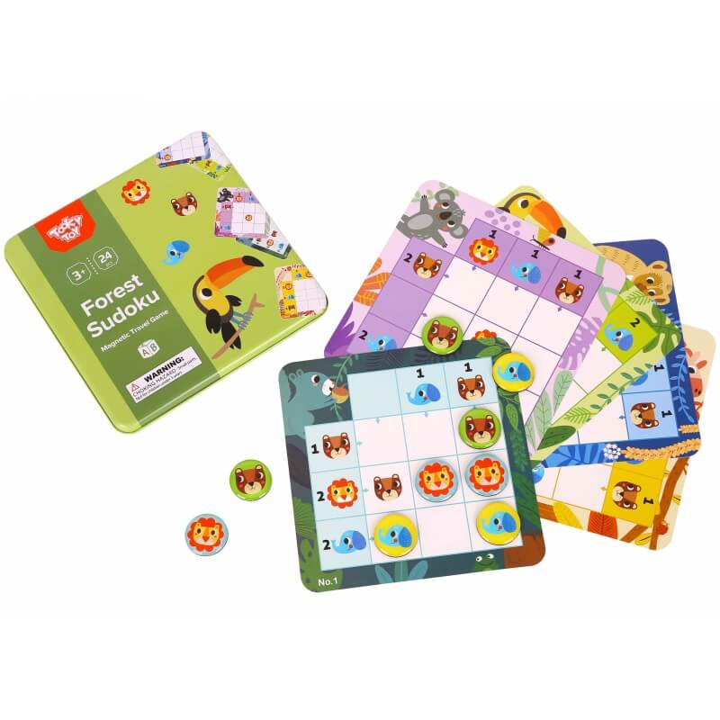 TOOKY TOY Sudoku Žaidimas Vaikams Miško Versija Žaislai Vaikams Ir Kūdikiams