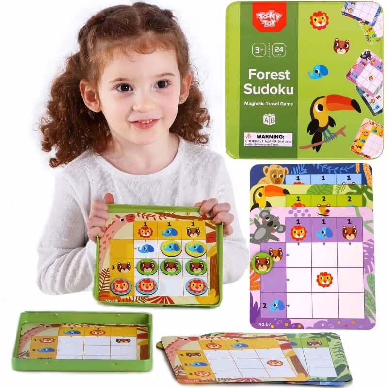 TOOKY TOY Sudoku Žaidimas Vaikams Miško Versija Žaislai Vaikams Ir Kūdikiams