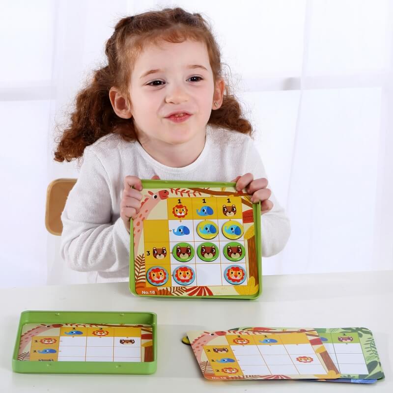 TOOKY TOY Sudoku Žaidimas Vaikams Miško Versija Žaislai Vaikams Ir Kūdikiams