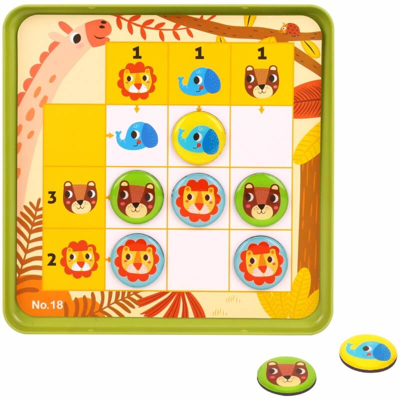 TOOKY TOY Sudoku Žaidimas Vaikams Miško Versija Žaislai Vaikams Ir Kūdikiams