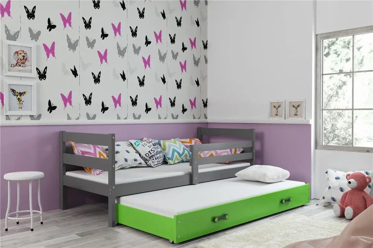 Vaikiška Lova "Erik" Be/Su Stalčiumi/Papildoma Miego Vieta 90 X 200 cm Cribs & Toddler Beds