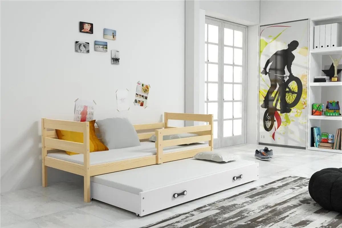 Vaikiška Lova "Erik" Be/Su Stalčiumi/Papildoma Miego Vieta 90 X 200 cm Cribs & Toddler Beds