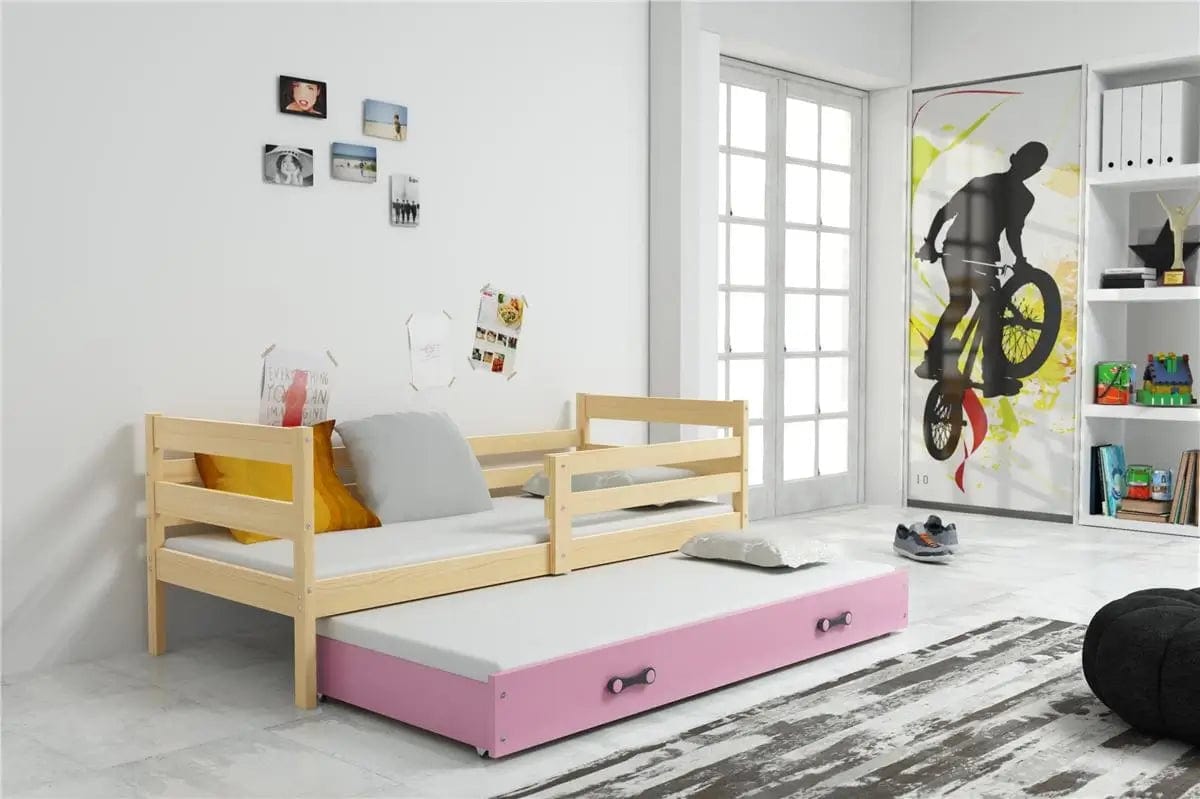 Vaikiška Lova "Erik" Be/Su Stalčiumi/Papildoma Miego Vieta 90 X 200 cm Cribs & Toddler Beds