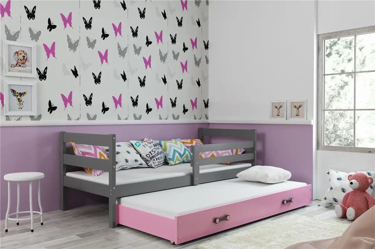 Vaikiška Lova "Erik" Be/Su Stalčiumi/Papildoma Miego Vieta 90 X 200 cm Cribs & Toddler Beds