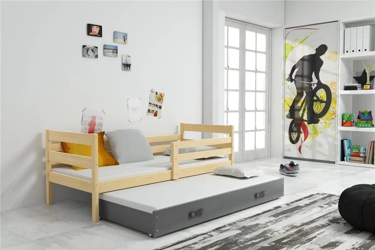 Vaikiška Lova "Erik" Be/Su Stalčiumi/Papildoma Miego Vieta 90 X 200 cm Cribs & Toddler Beds