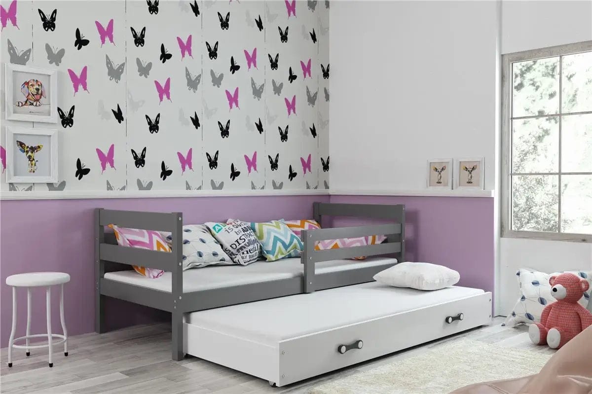 Vaikiška Lova "Erik" Be/Su Stalčiumi/Papildoma Miego Vieta 90 X 200 cm Cribs & Toddler Beds