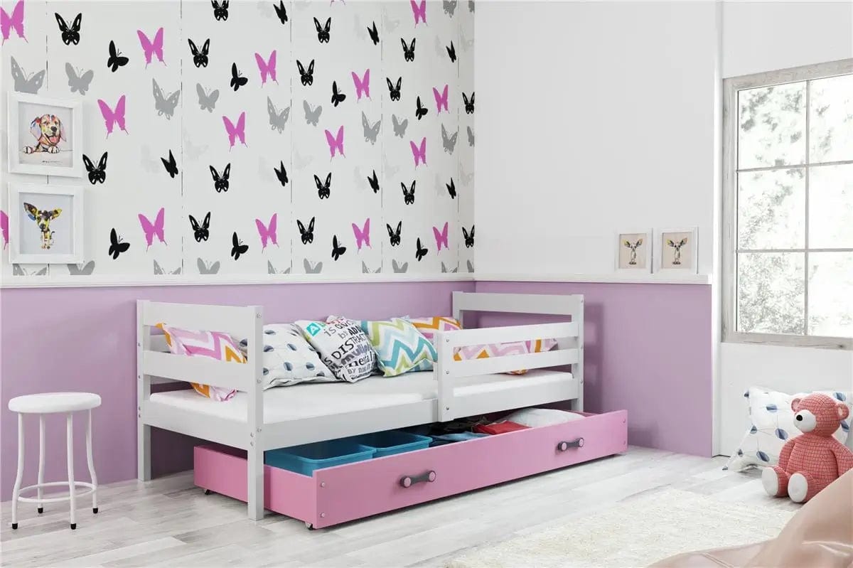 Vaikiška Lova "Eryk" Be/Su Stalčiumi/Papildoma Miego Vieta 190/200 cm Cribs & Toddler Beds