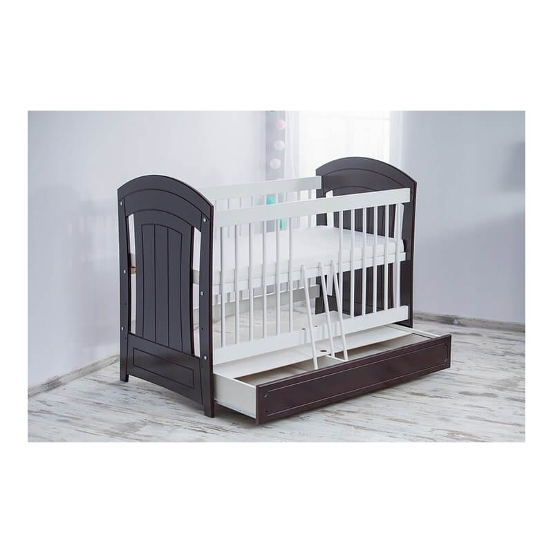 Vaikiška Lovytė "Gucio" Su Stalčiumi Pilka Cribs & Toddler Beds