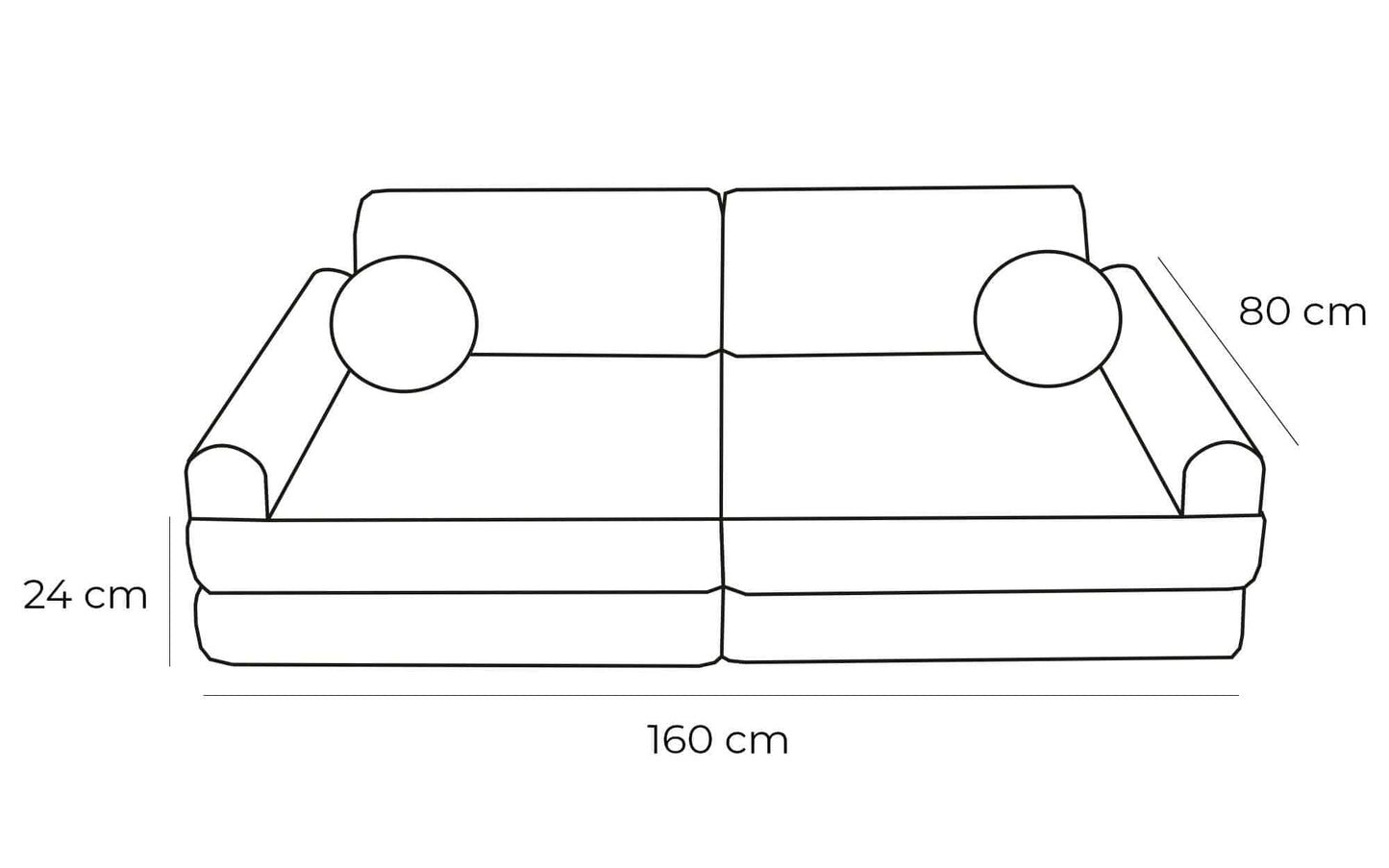 Vaikiška Minkšta Modulinė Sofa-Lova Teddy Bear, 4 Spalvos Modulinės sofos