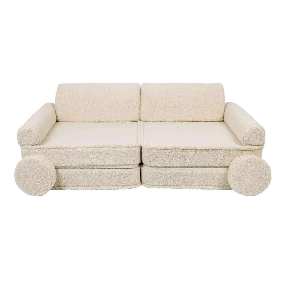 Vaikiška Minkšta Modulinė Sofa-Lova Teddy Bear, 4 Spalvos Modulinės sofos Beige