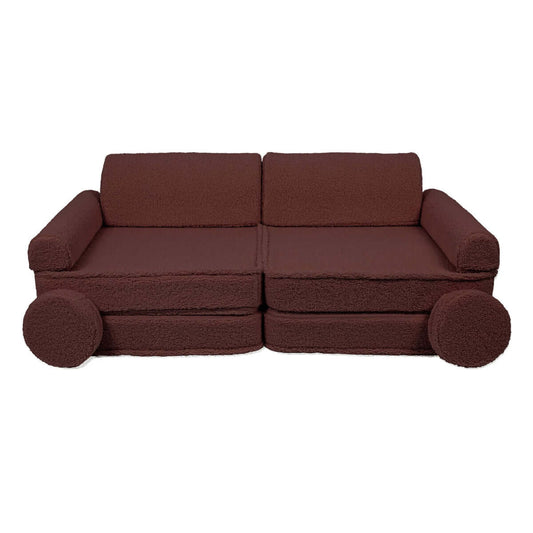 Vaikiška Minkšta Modulinė Sofa-Lova Teddy Bear, 4 Spalvos Modulinės sofos Brown