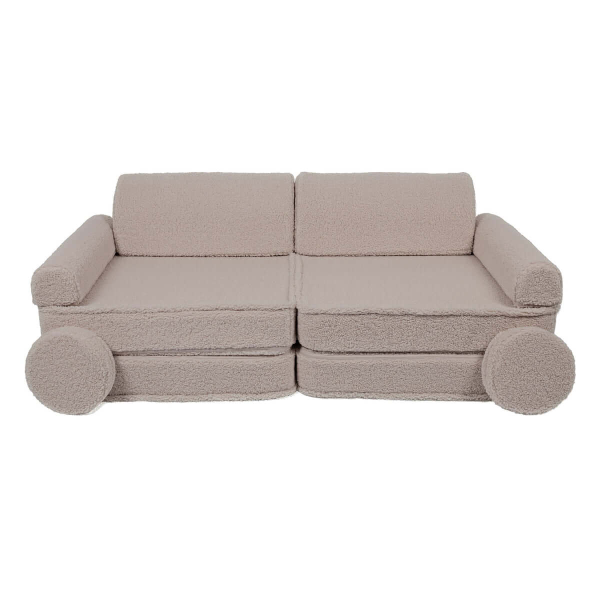Vaikiška Minkšta Modulinė Sofa-Lova Teddy Bear, 4 Spalvos Modulinės sofos Gray
