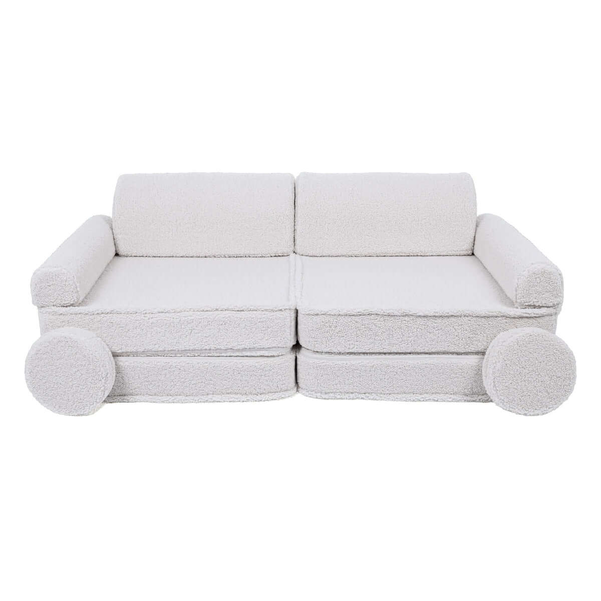Vaikiška Minkšta Modulinė Sofa-Lova Teddy Bear, 4 Spalvos Modulinės sofos White