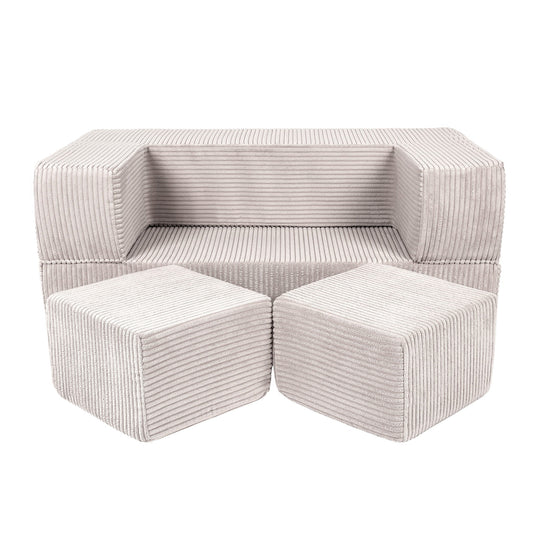 MeowBaby CUBE modulinė sofa-lova – Ekru spalva
