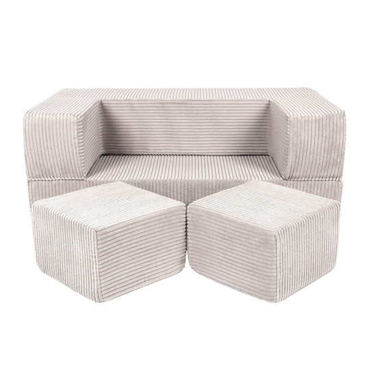 Vaikiška modulinė sofa-lova MeowBaby CUBE, 5 spalvos Modulinės sofos Ekru