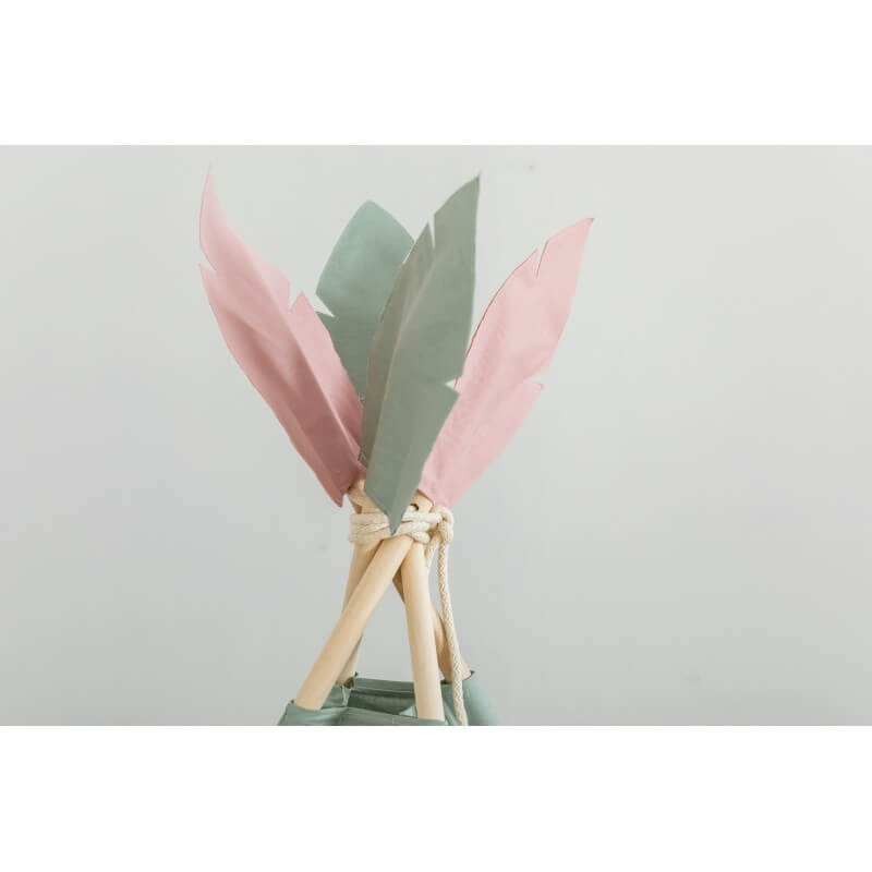 Vaikiška Vigvamo Palapinė Tipi-Wigwam, Dengta Milteliniu Būdu, Šalavijas Palapinės Vaikams