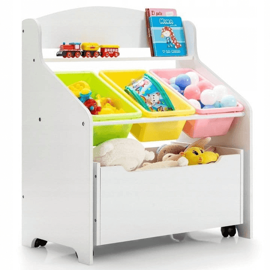 Vaikiška Žaislų Dėžė Lentyna Su Stalčiumi Ir Dėžėmis Žaislų Dėžės Ir Lentynos