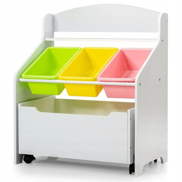 Vaikiška Žaislų Dėžė Lentyna Su Stalčiumi Ir Dėžėmis Žaislų Dėžės Ir Lentynos