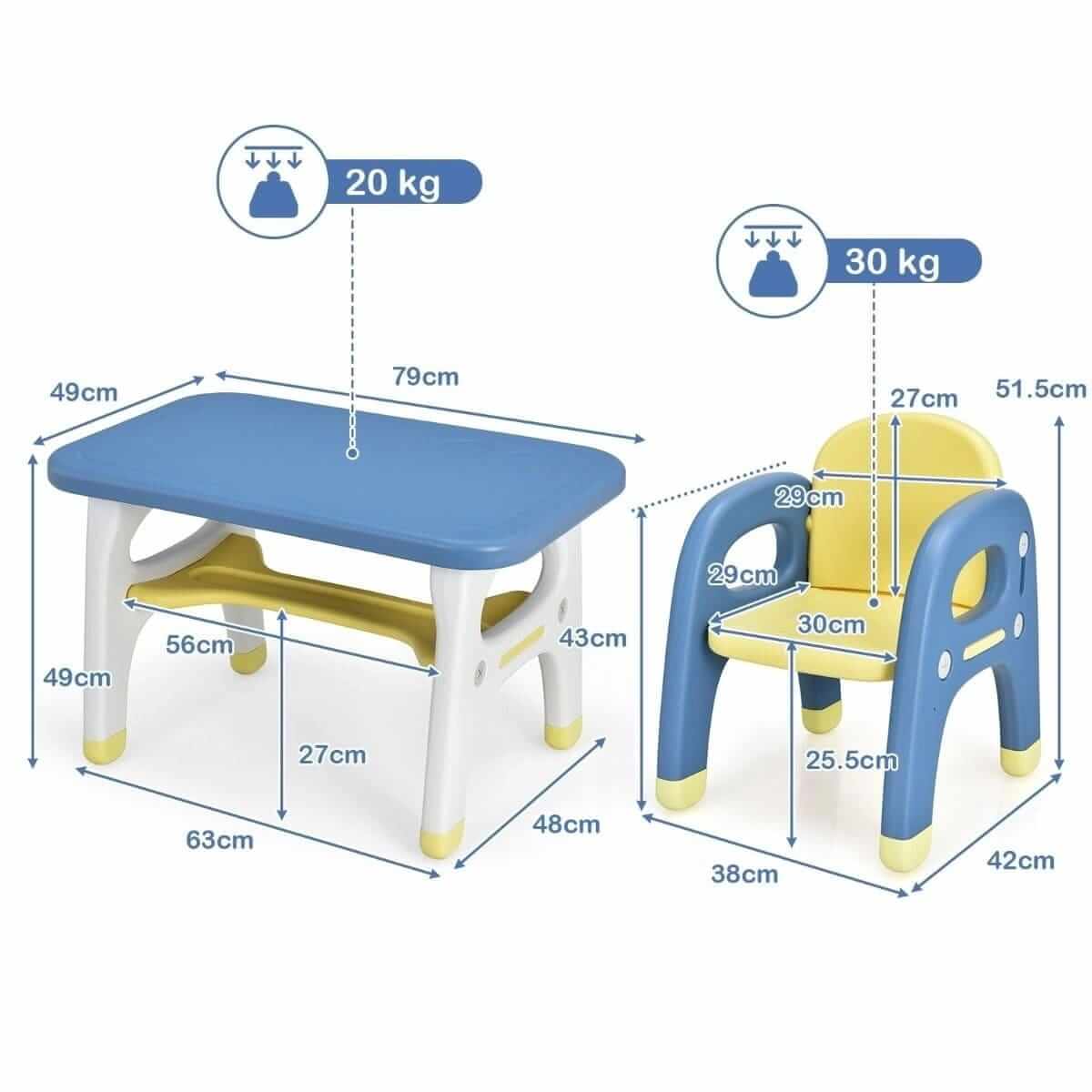 Vaikiškas Dinozauro Formos Stalas ir Kėdė – Ergonomiškas Komplektas Staliukai Kėdutės
