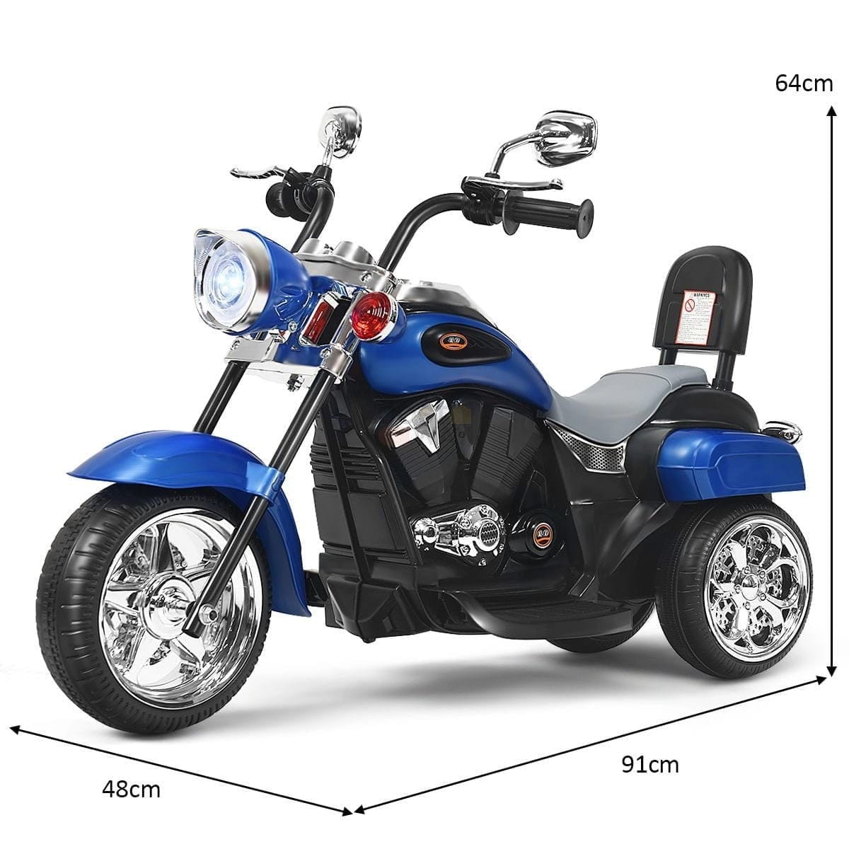 Vaikiškas Elektrinis Motociklas "Chopper" 6V 3 km/val 3m+ Elektriniai Automobiliai