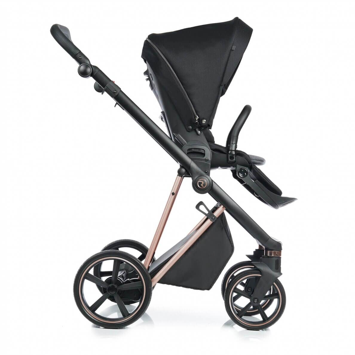 Vaikiškas Vežimėlis Roan 2/1 iVI Raven Rose Gold Mat, 8007 Vaikiški Vežimėliai