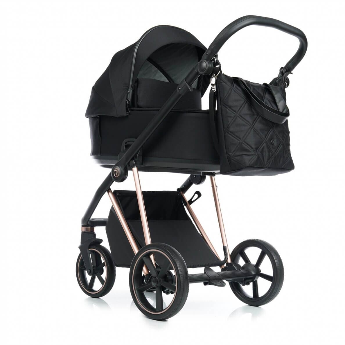 Vaikiškas Vežimėlis Roan vežimėlis 2/1 iVI Raven Rose Gold Mat 8004 Vaikiški Vežimėliai
