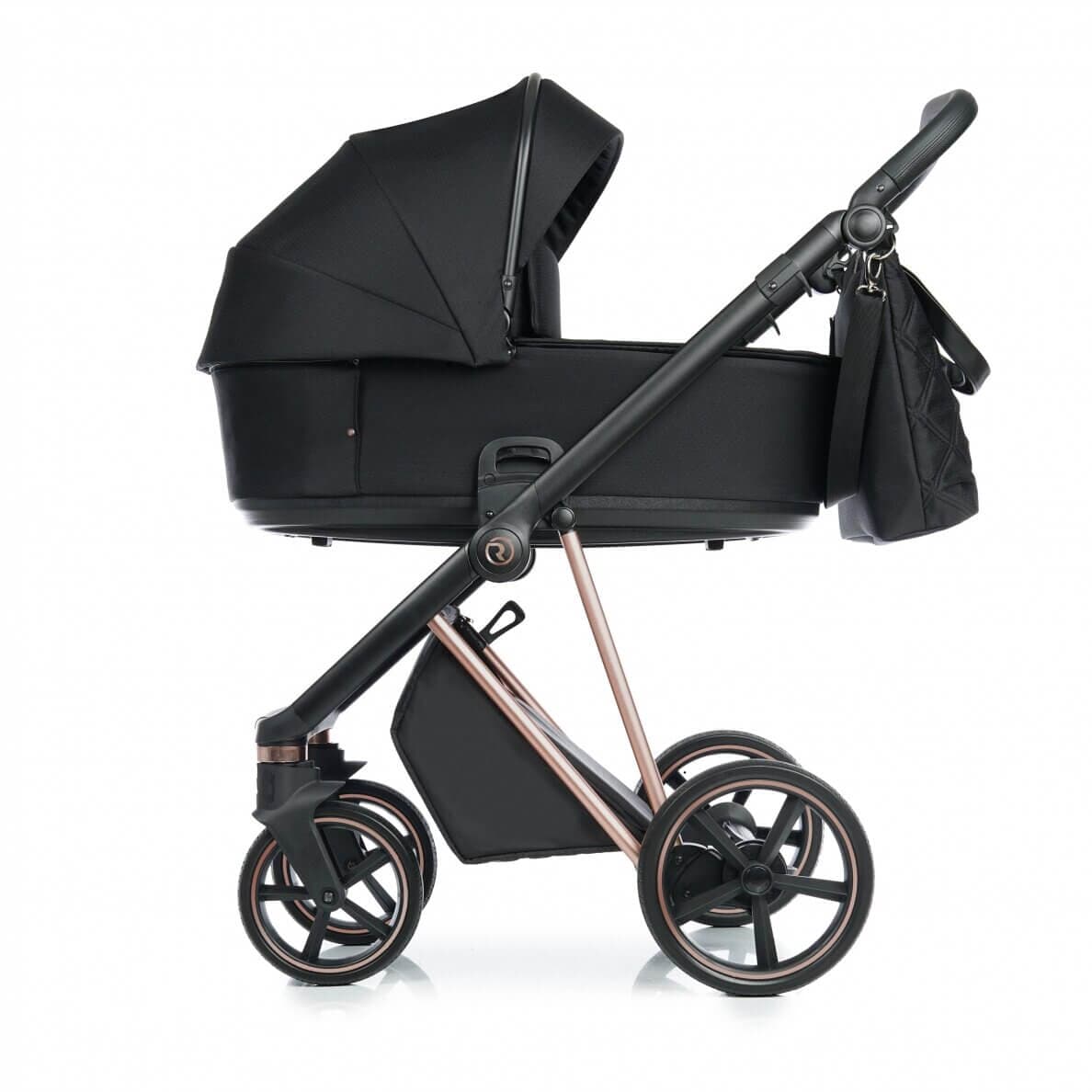 Vaikiškas Vežimėlis Roan vežimėlis 2/1 iVI Raven Rose Gold Mat 8004 Vaikiški Vežimėliai