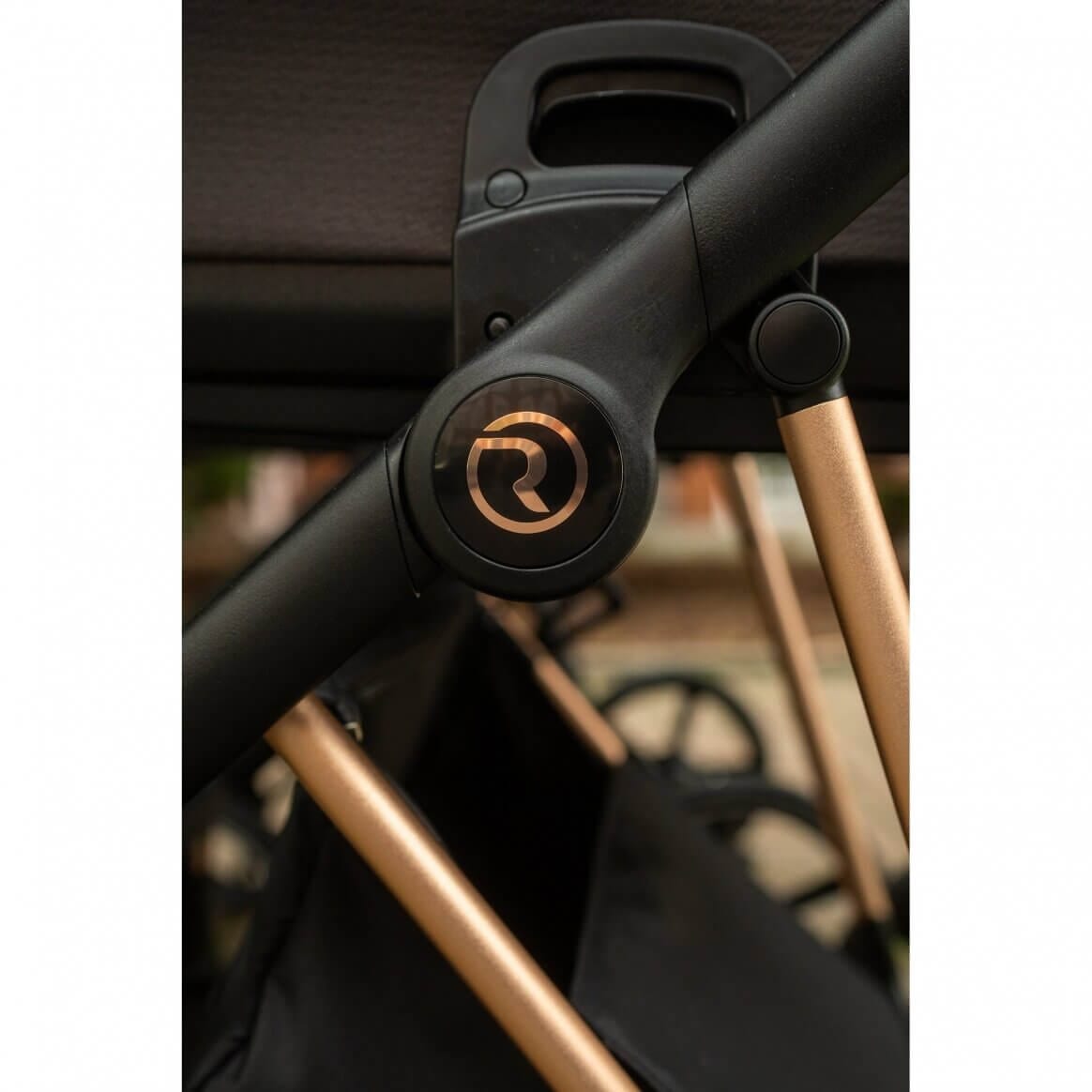 Vaikiškas Vežimėlis Roan vežimėlis 2/1 iVI Raven Rose Gold Mat 8004 Vaikiški Vežimėliai