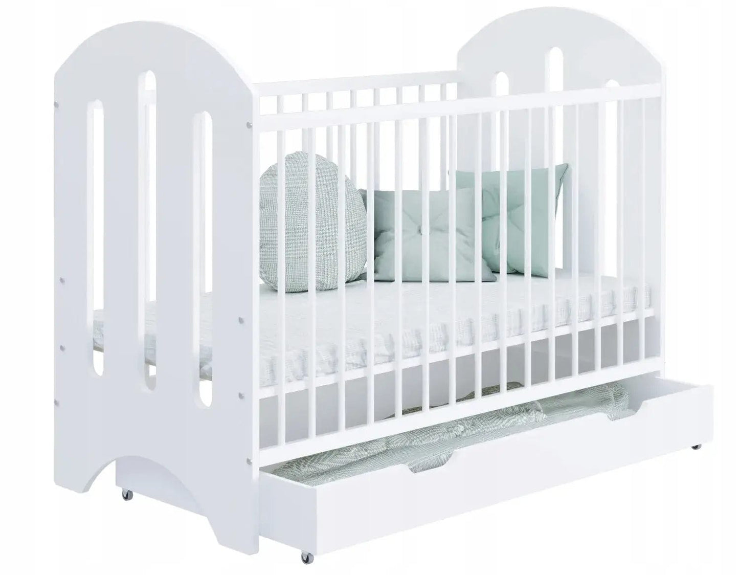 Vaikiškos Lovytė "HAPPY JUNIOR" 60x120 Su Stalčiumi Be Čiužinio Cribs & Toddler Beds