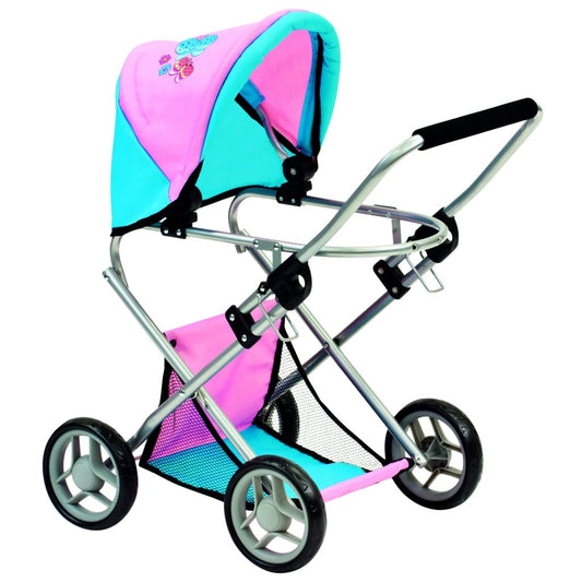 Vežimėlis lėlei su lopšeliu