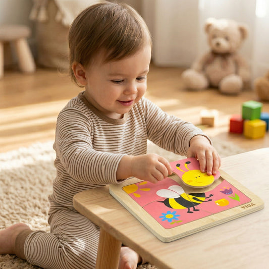 Viga Montessori medinė bitutės dėlionė – vaizdas 2