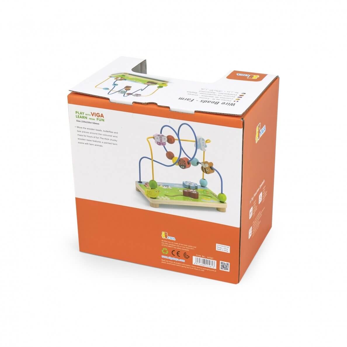 Viga Žaislas Vaikams Medinis Labirintas Ūkis 12M+ 44561 Žaislai Magnetiniai