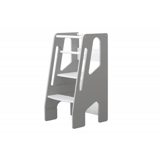 Virtuvės Pagalbininkas Montessori Bokštelis Baby Raj Ratform Pilkas Montessori bokštelis