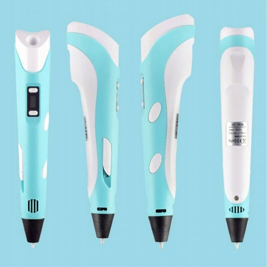 Woopie 3D Rašiklis Vaikams Ir Suaugusiems Su LED Ekranu 3D rašikliai