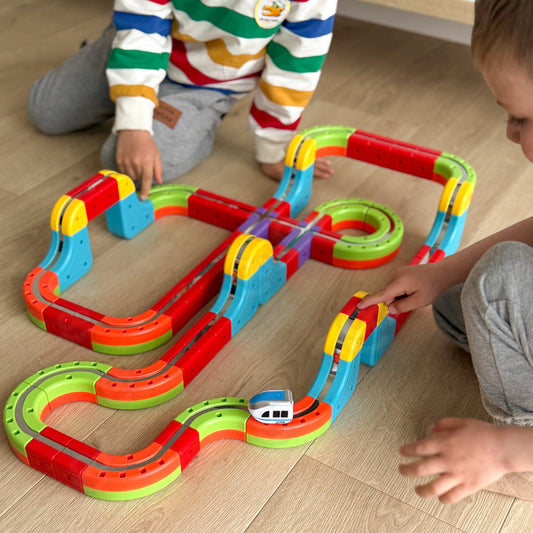Woopie magnetinė traukinio trasa 58441 – žaidimo pavyzdys
