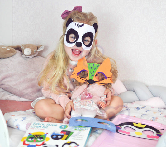 Woopie Art&Fun Veltinio Kaukių Kūrybinis Rinkinys, 4 Vnt. Kūrybiniai rinkiniai