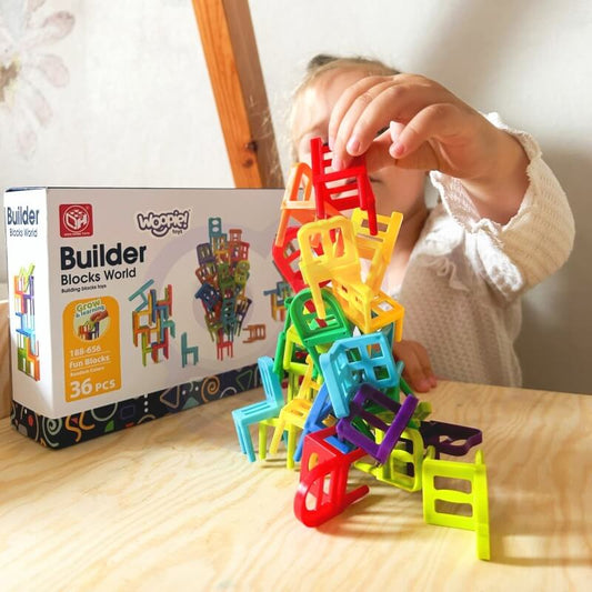 Woopie Balansavimo Kėdžių Žaidimas Vaikams Ir Šeimai, 36 Vnt. Stalo Žaidimai