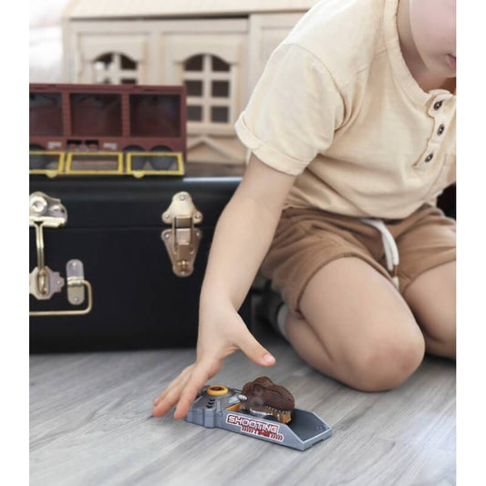 WOOPIE Cięzarówka Dinozaur z Wyrzutnią i Samochodzikami 15 el. Transporto Priemonės