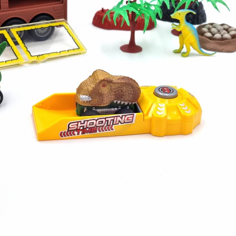 WOOPIE Cięzarówka Dinozaur z Wyrzutnią i Samochodzikami 15 el. Transporto Priemonės