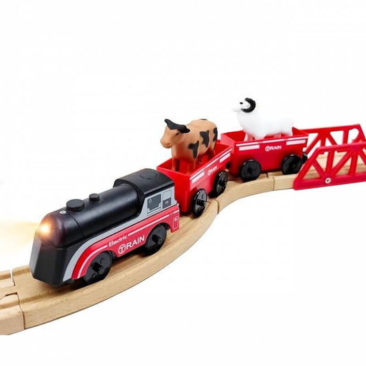 Woopie Elektrinis Traukinys Lokomotyvas Vaikams Su Magnetiniais Vagonais Žaislai Traukiniai