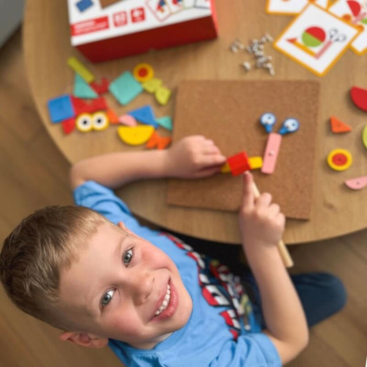 Woopie Green Kamštinė Nagų Dailė – Medinis Kalimo Rinkinys Vaikams Magnetiniai Žaislai